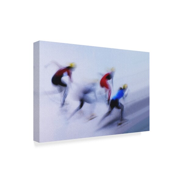 Zoran Milutinovic 'Speed Skating' Canvas Art,22x32